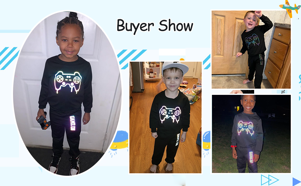 buyer show for Long Sleeve Kids 2pcs Outfits