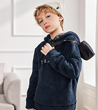 Kids Fuzzy Fleece Hoodie