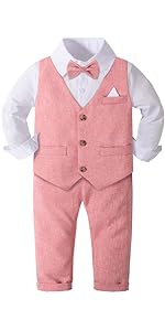 boys suit pink