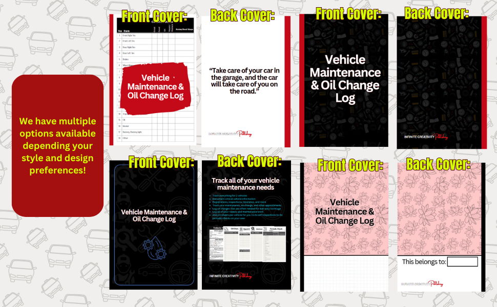 Vehicle Maintenance Log Book