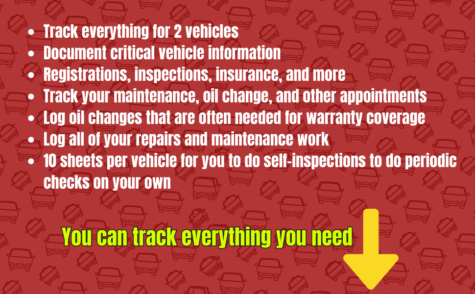 Vehicle Maintenance Log Book