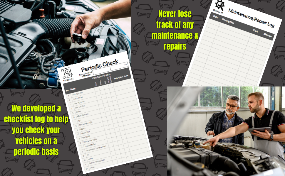 Vehicle Maintenance Log Book