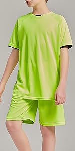 boy athletic shirt and shorts