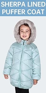 fur hood puffer winter coat