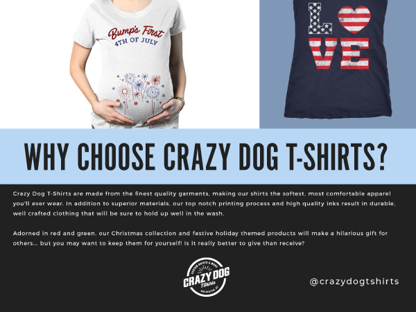 Crazy Dog T-Shirts 4th of July