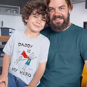 DADDY IS MY HERO SHIRT