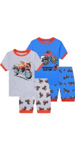 Boys Pajamas Shorts Boys Summer Pajamas Sets Toddler Boy Pjs Cotton Sleepwear Boys Jammies