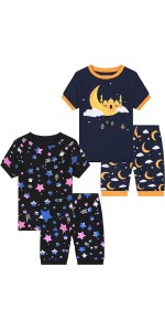 Boys Pajamas Shorts Boys Summer Pajamas Sets Toddler Boy Pjs Cotton Sleepwear Boys Jammies