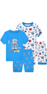 Boys Pajamas Shorts Boys Summer Pajamas Sets Toddler Boy Pjs Cotton Sleepwear Boys Jammies