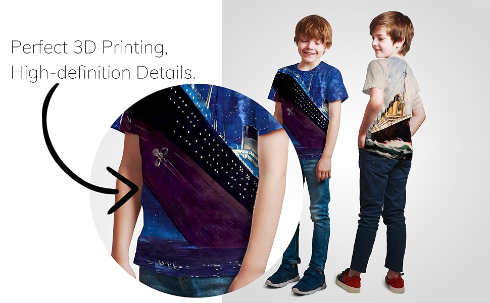 HD Printing, Clear Printing short sleeve top