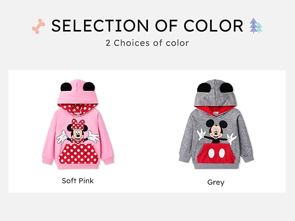 Disney Mickey and Friends Sweatshirts for Toddler Boys Girls Character Hoodies Tops Sweaters