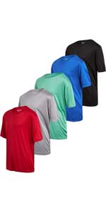 iXtreme Boy''s Athletic Short Sleeve T-Shirt - 5 Pack