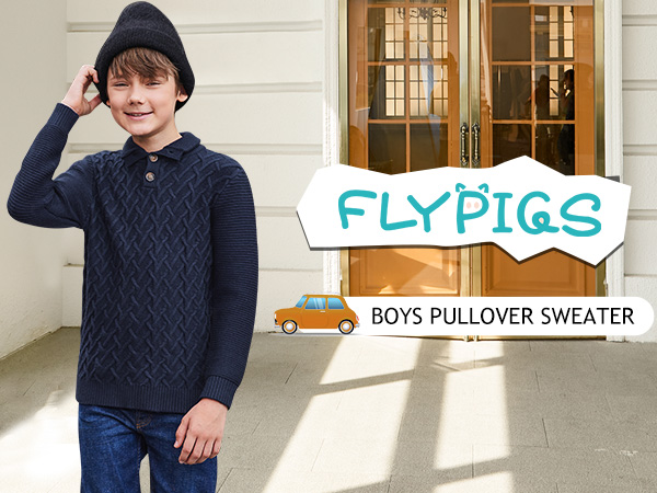 Flypigs Boys Pullover Sweater 