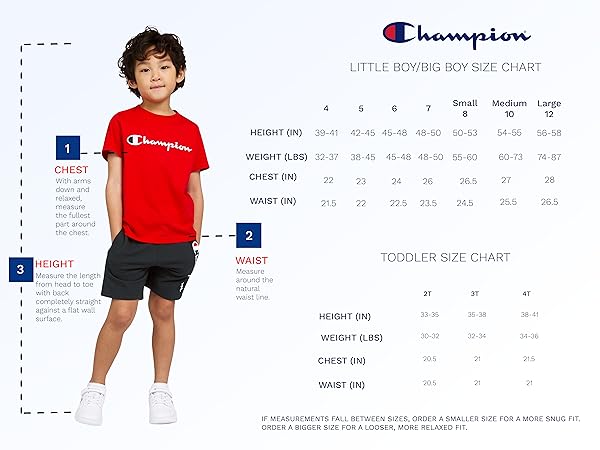 BOYS TODDLER-12 MOBILE SIZE CHART