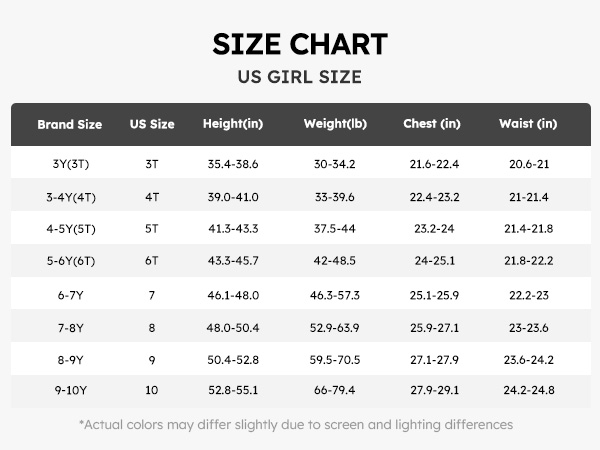 GIRL SIZE