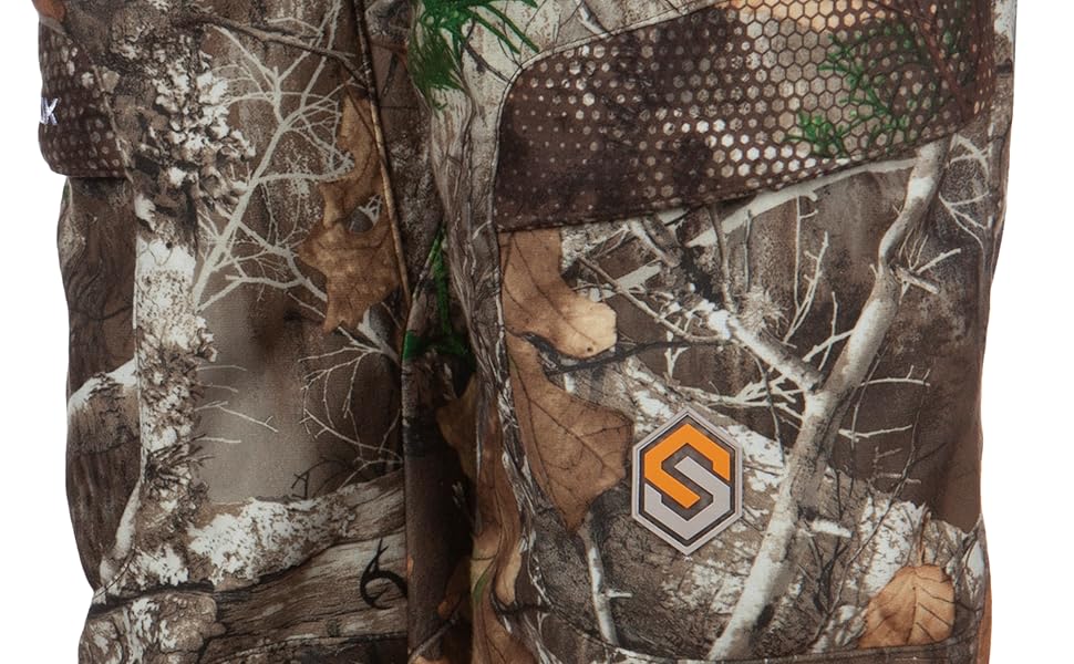 closeup view of the scentlok logo on the pant