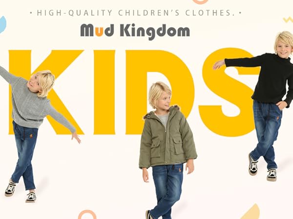 Mud Kingdom Winter Thermal Jogger Jeans  for Little Boys