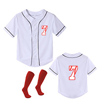 boys 7 years old kids baseball birthday jersey 7th baseball shirt