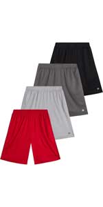 RBX Boys’ Active Shorts – 4 Pack