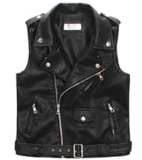 kids leather vest