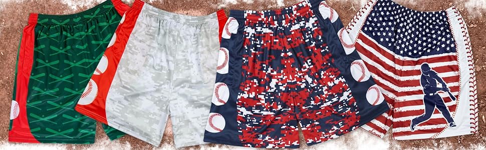 baseball athletic shorts