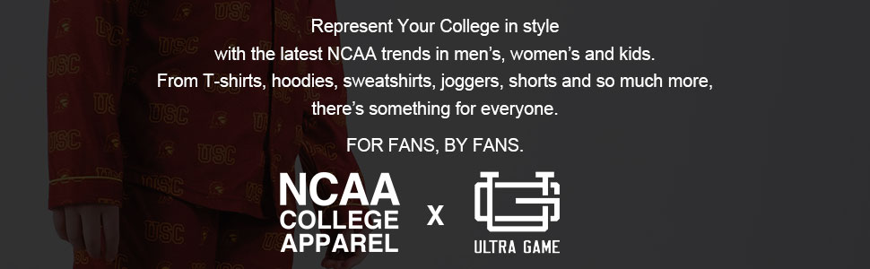 Ultra Game NCAA Boys 2 Piece T-Shirt & Lounge Pants Pajama Set