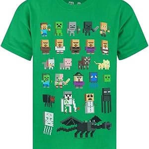 Green Minecraft t-shirt