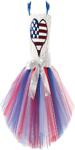 Baby Girls Tulle DressToddler 4th of July