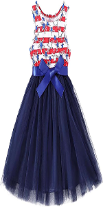 Toddler Baby Girls Independence Day Tulle Tutu Dress