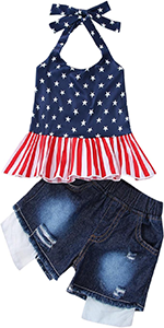 Baby Girls 4th of July Outfit Newborn