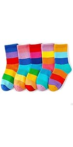 kids crew rainbow socks for girls boys toddler