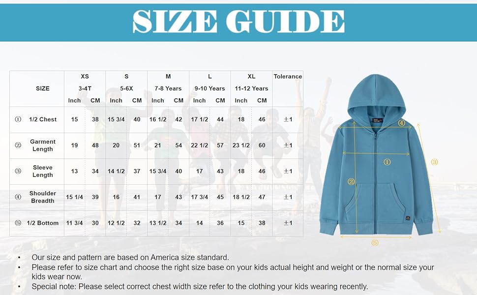 toddler sweatshirt  kids size chart