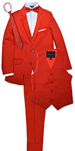 red, suit, boy, boys, unisex, girls, party