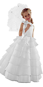 White, wedding, dress, formal, dressy, party, holiday, easter, communion