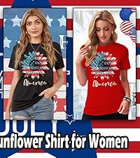 American Sunflower Shirt for Women