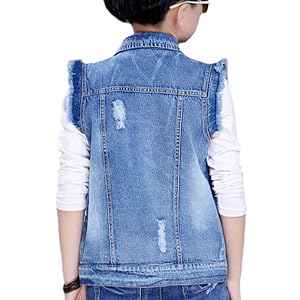 boys denim jacket vest