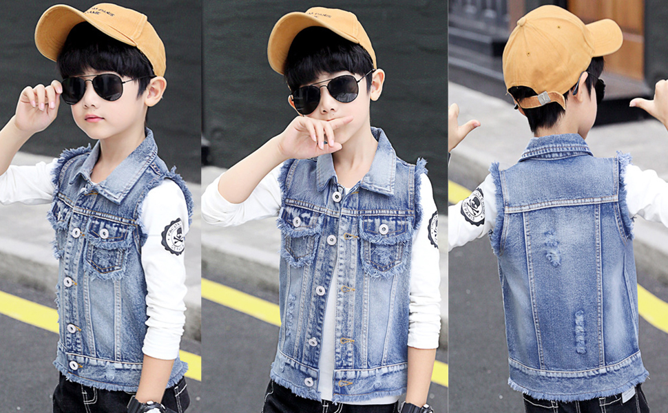 cool denim vest