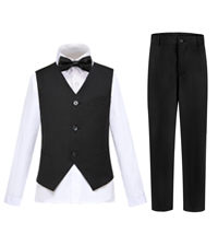 4 peices vest suits slim fit boys suit for kids Tuxedo Wedding Set Formal Dresswear Suit 