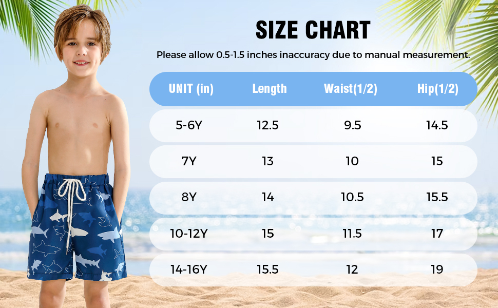 boys swim trunks size 10-12