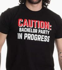 caution bachelor party in progress tee shirt