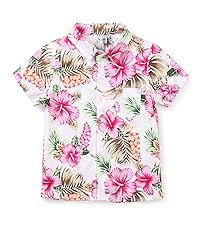 boys floral hawaiian shirt