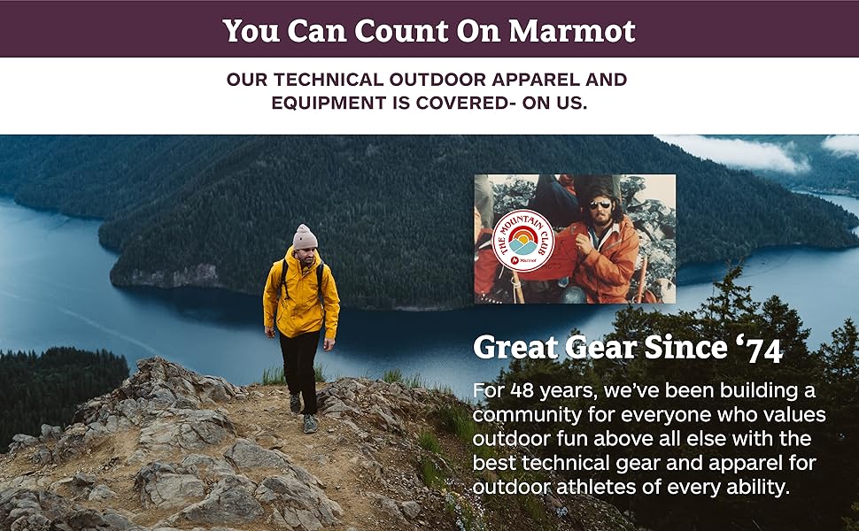 Marmot Outdoor Apparel & Equipment Promise & Gear Since ''74