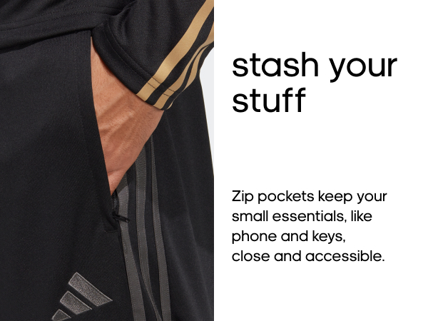 adidas Tiro 23 zip pockets, stash your stuff 