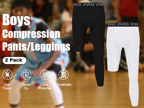 boys compression leggings