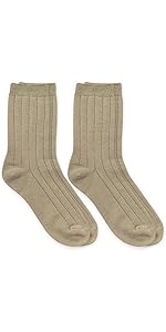 Jefferies Socks Boys Bamboo School Uniform Ribbed Crew Socks 2 Pair Pack