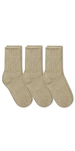 Jefferies Socks Boys'' School Uniform Ribbed Crew Dress Socks 3 Pack