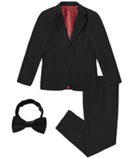 Boys'' Suits 2-Piece Formal Slim Fit Suit for Boys Wedding Ring Bearer Outfit with Blazer  Pants Set