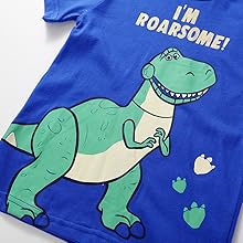 Toddler Boys Tops Dinosaur Print Tees Kids Clothes Summer Short Sleeves T-Shirts