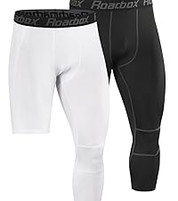 Men&amp;amp;#39;s 3/4 One Leg Compression Pants