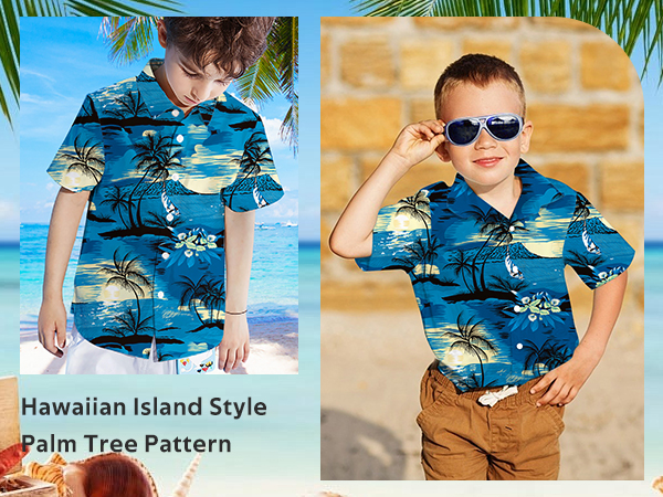 boys hawaiian island shirts